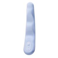 Голубой вибратор iroha Fit Minamozuki - 17,7 см.